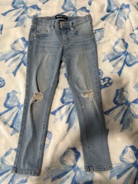 Blue Spice kids Light Blue Distressed Skinny Jeans